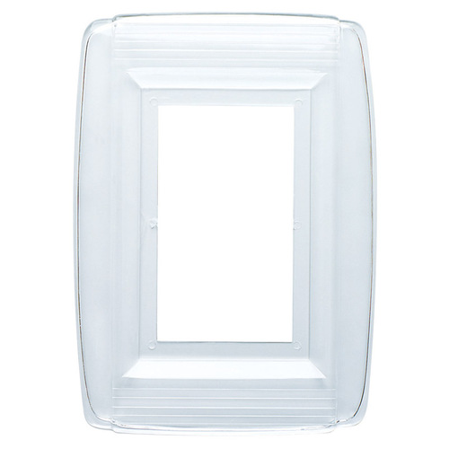Westinghouse 74998 Wall Plate Clear 1 gang Plastic Clear