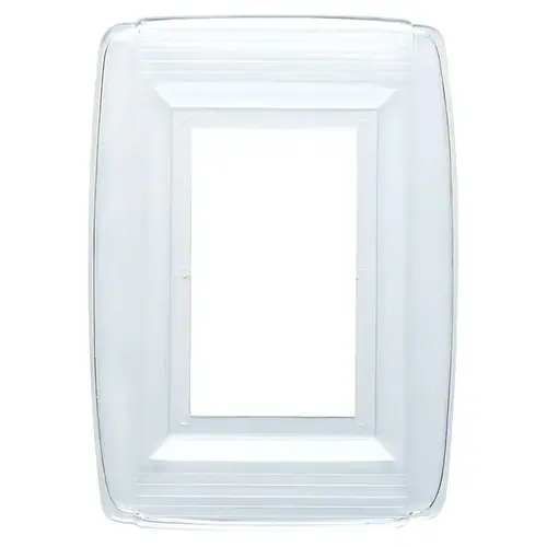 Wall Plate Clear 1 gang Plastic Clear