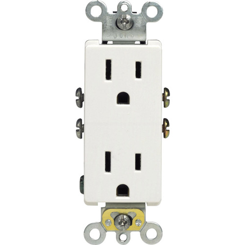 Outlet Decora 15 amps 125 V Duplex White 5-15R White