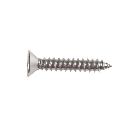 Sheet Metal Screws No. 8 X 1" L Phillips Flat Head Silver