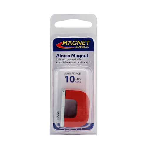 Horseshoe Magnet 1.18" L X .78" W Red 10 lb. pull Red