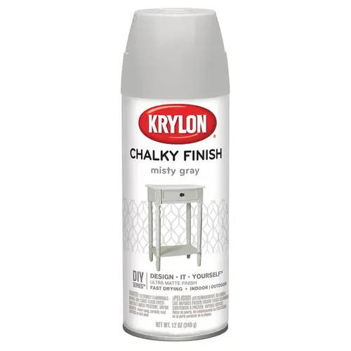 Chalked Paint, Matte, Misty Gray, 12 oz, Aerosol Can