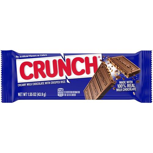 Candy Bar Crunch Milk Chocolate with Crisped Rice 1.55 oz - pack of 36