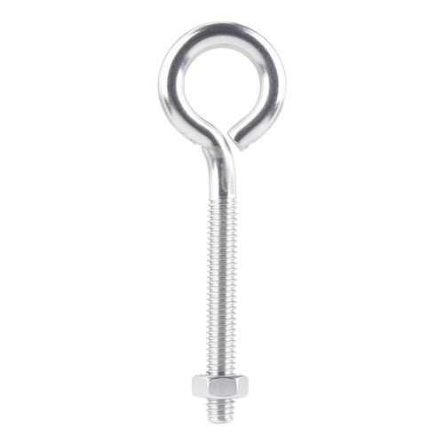 Eyebolt 5/16" S X 4" L Stainless Stainless Steel Nut Included Stainless - pack of 5