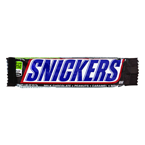 Snickers 256479 Candy Bar Milk Chocolate, Peanuts, Caramel and Nougat 1.86 oz