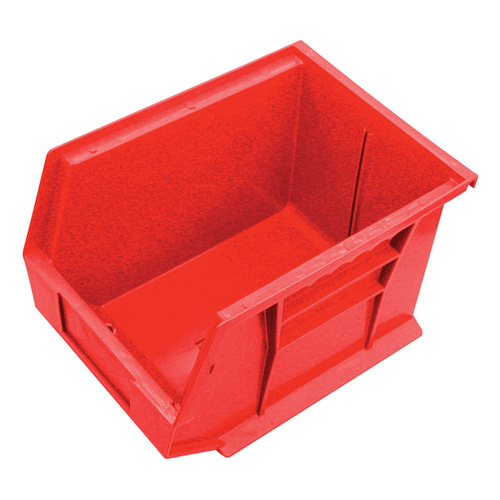 Tool Storage Bin 8-1/4" W X 6-3/4" H Polypropylene 1 compartments Red Red