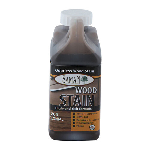 Saman 5950627 Wood Stain Semi-Transparent Colonial Water-Based 32 oz Colonial