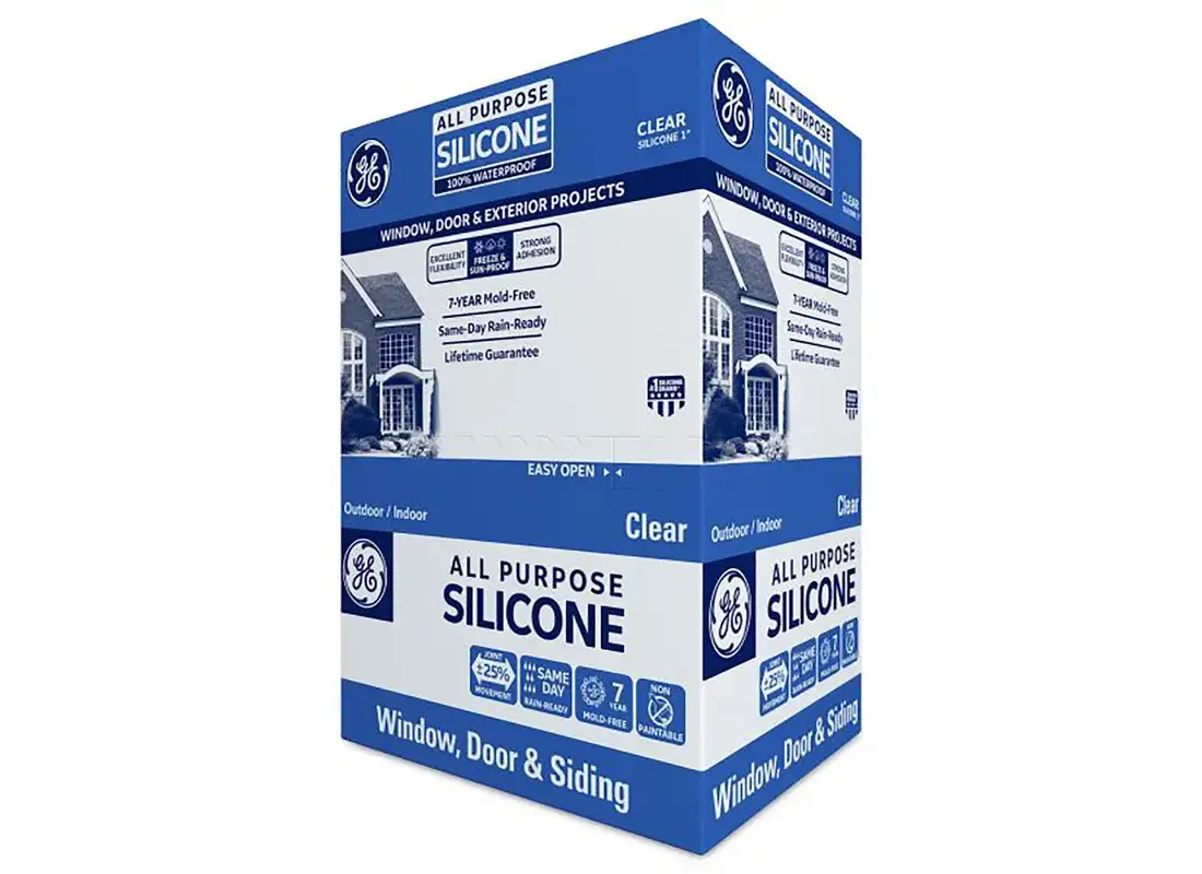 GE 2795576-XCP12 Silicone I 012A Silicone Caulk, Clear, 10.1