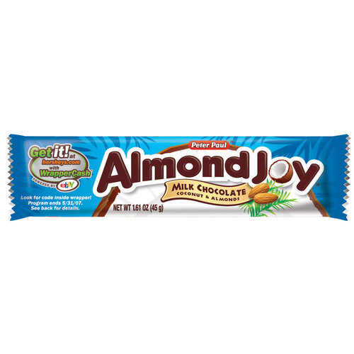 Almond Joy 00320 Candy Bar Coconut and Almond Chocolate 1.61 oz