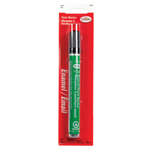 Testors 2524C Enamel Paint Marker Gloss Green 0.3 oz Green