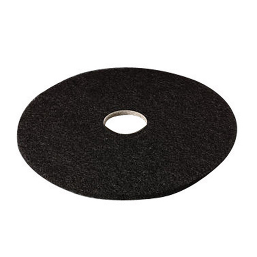 Floor Pad Scotch-Brite 20" D Non-Woven Natural/Polyester Fiber Black Black