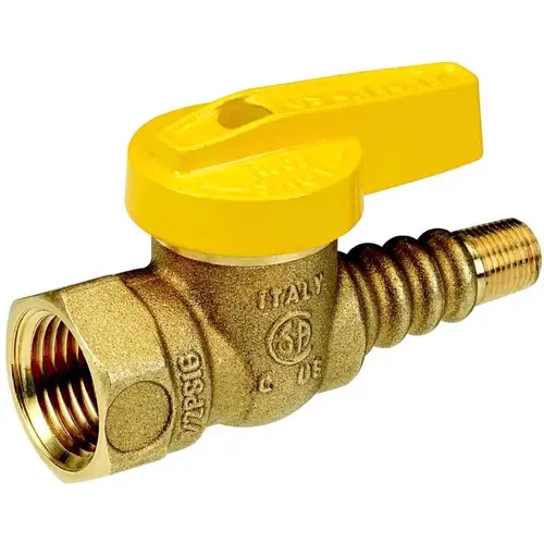 Gas Ball Valve Texas Pattern 1/2" Brass Flare x FIP