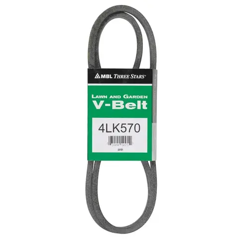 V-Belt Super KB 4LK570 0.5" W X 57" L For Riding Mowers Gray