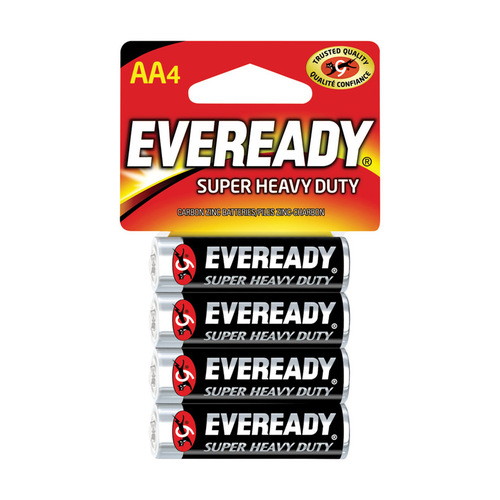 Eveready 1215SW4 1215 Battery, 1.5 V Battery, 1.1 Ah, AA Battery