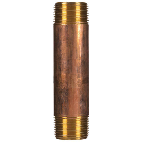 Nipple 1" MPT T Red Brass 5" L