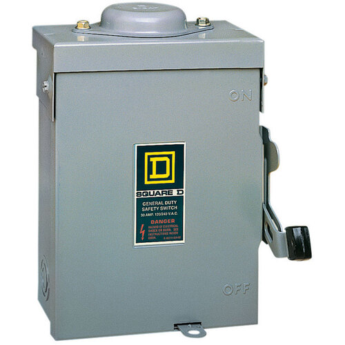 Square D D211NRBCP Fuse Safety Switch 30 amps Plug In 2-Pole