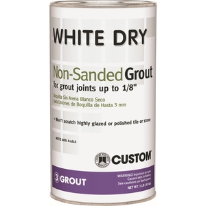 Custom Building Products WDG1-6-XCP6 Grout White Dry Indoor and Outdoor White 1 lb White - pack of 6