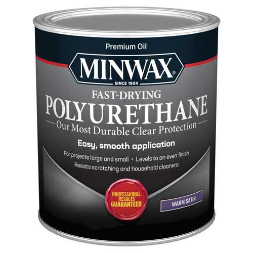 Minwax 63010444 Polyurethane, Liquid, Clear, 1 qt, Can