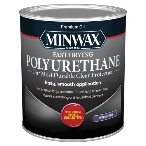 Fast-Drying Polyurethane - Satin - Quart Warm Satin Clear