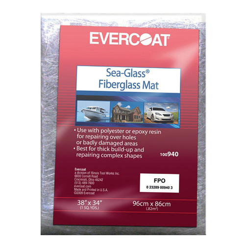 Evercoat 100940 Fiberglass Mat Sea-Glass 1 qt