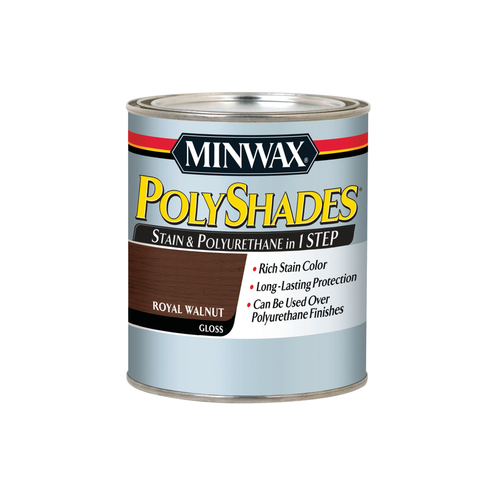 Minwax 61450444 Stain and Polyurethane Finish PolyShades Semi