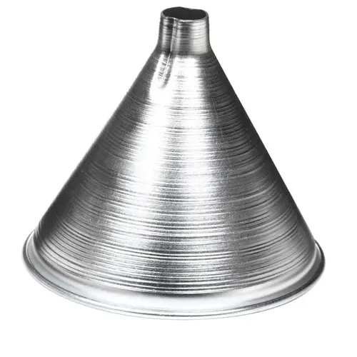 Funnel Silver 4" H Aluminum 8 oz Silver