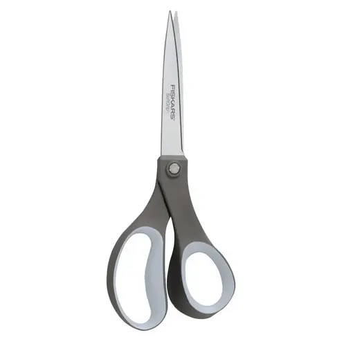 8 In. Multipurpose Stainless Steel Scissors Gray