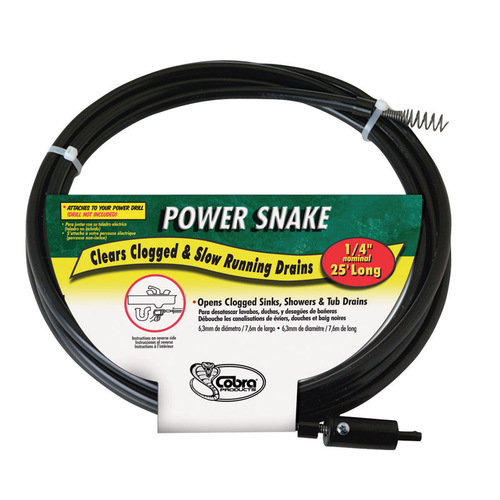 Power Snake 81150 Snake Drain Auger 15 ft. L
