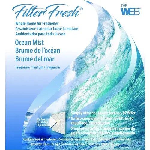 Web WOCEAN-XCP18 Air Freshener FilterFresh Ocean Mist Scent 0.8 oz Gel - pack of 18
