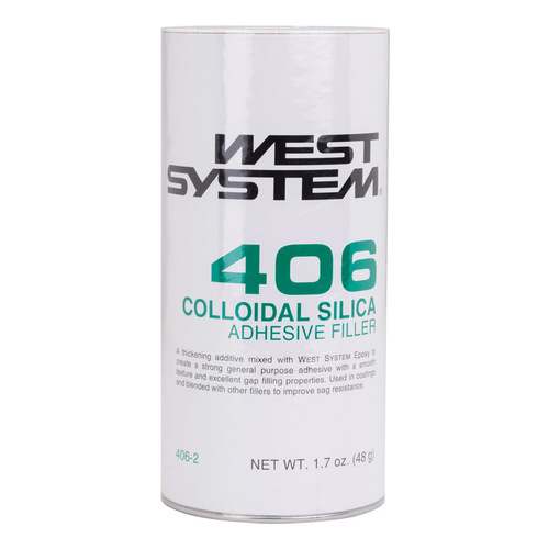 West System 406-2 Adhesive Filler 406 Filler High Strength Colloidal Silica 1.7 oz Off-White