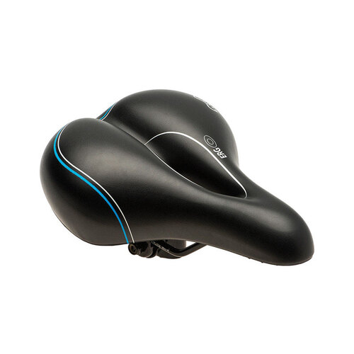 Bike Seat Soft Tech Foam/Plastic Black Black