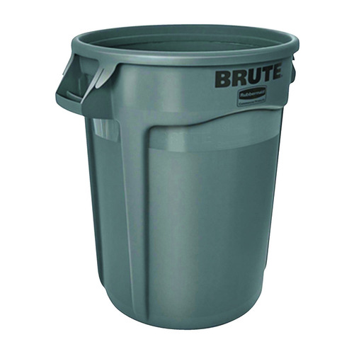 Rubbermaid 70206-XCP6 Brute Refuse Can Brute 32 gal Plastic Gray - pack of 6
