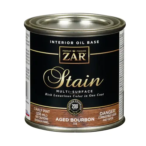 ZAR 11506 Wood Stain, Modern Walnut, Liquid, 0.5 pt, Can