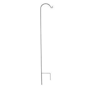 Panacea Black Steel 84 in. H Single Crook Plant Hook
