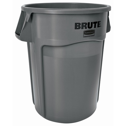 Garbage Can Brute 44 gal Gray Plastic Gray