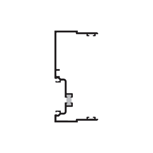 4-1/2" Male Expansion Mullion, Thermally Improved, Mill - 24'-2" Stock Length