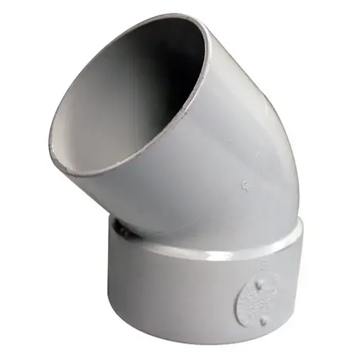 Elbow Schedule 35 4" Hub each X 4" D Spigot PVC