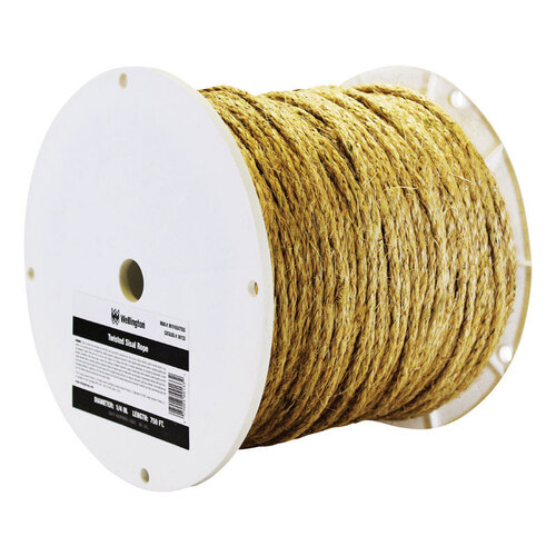 Rope 1/4" D X 600 ft. L Tan Twisted Sisal Tan