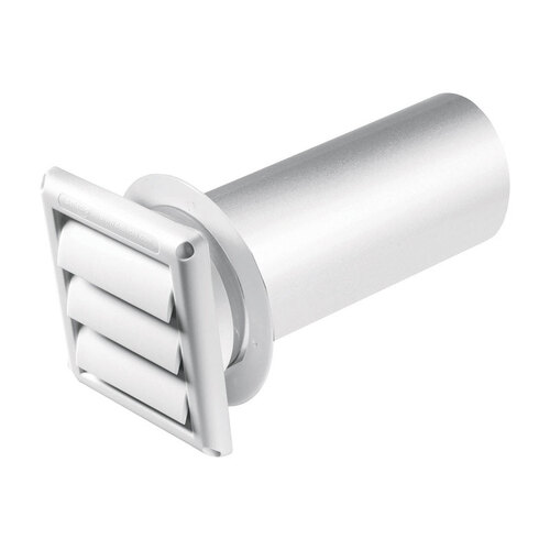 Wall Cap with Tailpipe Plastic White