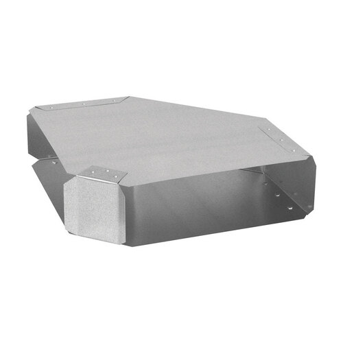 thumbnail image 2 of 6" Galvanized Transition Duct - 3-1/4 X 10 To 6" Round Rectangular HVAC Duct Pipe Fitting With Tape 2 of 12