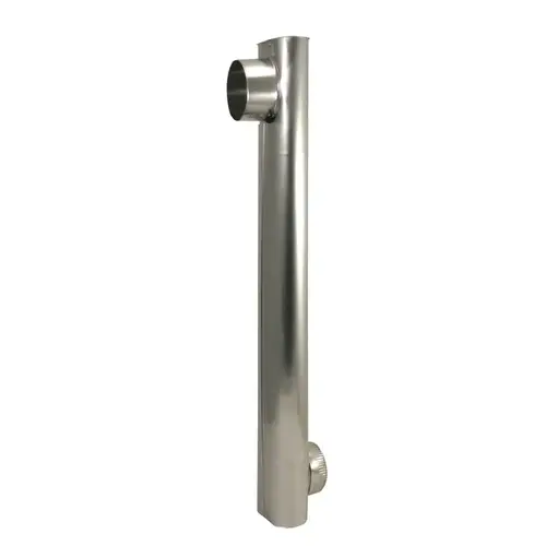 Skinny Duct 7.25" L X 4.875" D Silver Aluminum Silver