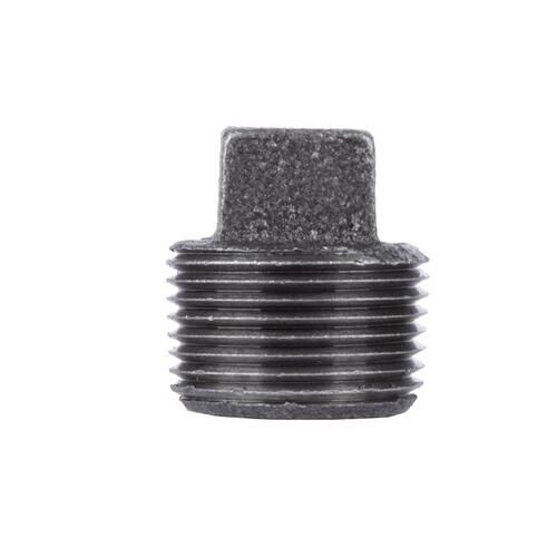 Plug 3/4" MIP each Black Malleable Iron Black