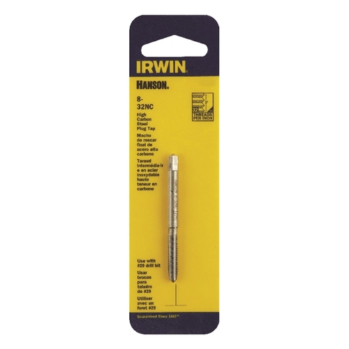 Irwin 1124-XCP5 Plug Tap Hanson High Carbon Steel SAE 8-32NC - pack of 5