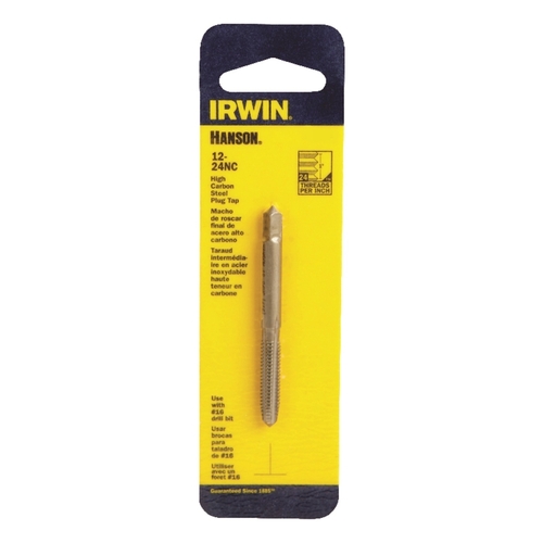 Irwin 1132-XCP5 Plug Tap Hanson High Carbon Steel SAE 12-24NC - pack of 5