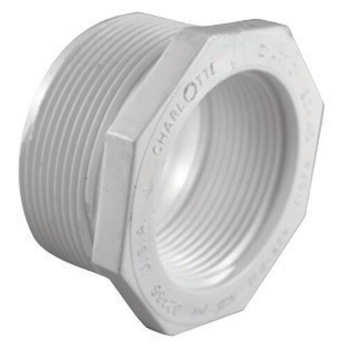 Reducing Bushing Schedule 40 2" MPT X 1" D FPT PVC