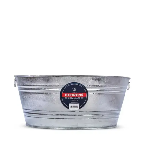 33.5 Gal. Round Hot-Dipped Utility Tub Galvanized