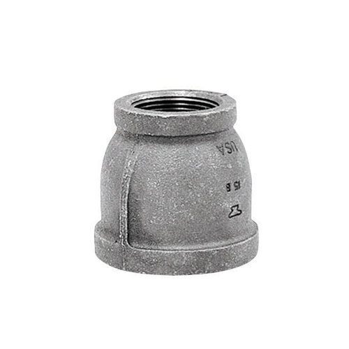 ANViL 8700134607 Reducing Coupling 1-1/2" FPT X 1" D FPT Black Malleable Iron Black