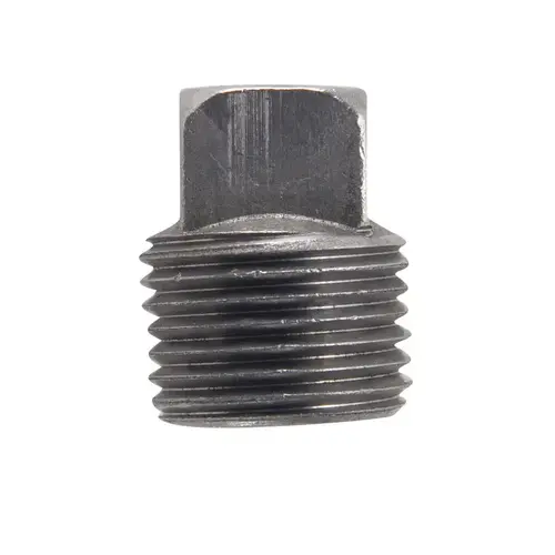 Square Head Plug oration 3/8" MPT T Black Steel Black - pack of 5