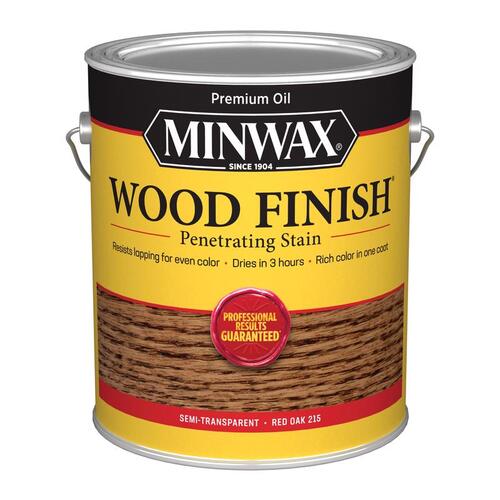 Penetrating Stain Wood Finish Semi-Transparent Red Oak Oil-Based 1 gal Red Oak