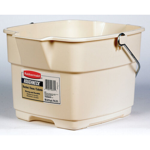 Bucket Roughneck 15 qt Bisque Bisque - pack of 6